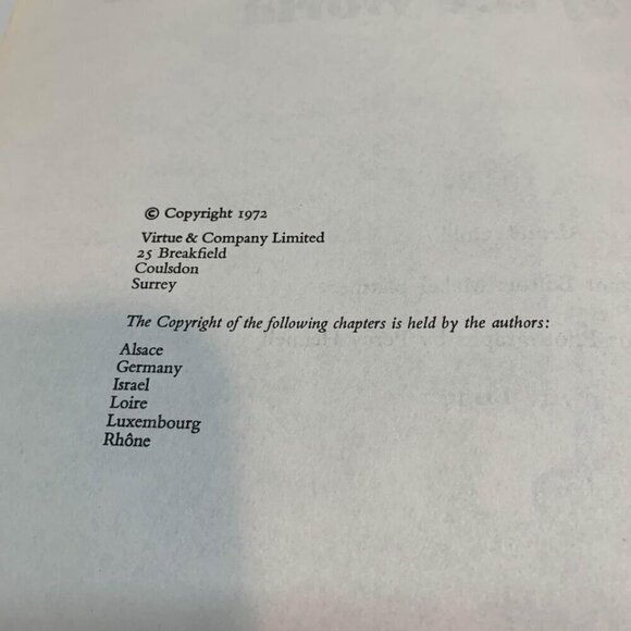 1972 Wines and Spirits of the World Book - Picture 3 of 6